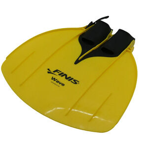 Finis Wave Swim Training Fins Yellow Short Blade Snorkeling Diving Youth Size